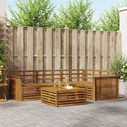 Set di divani da esterno 5 pcs Naturale | homemem39