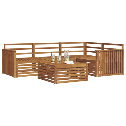 Set di divani da esterno 5 pcs Naturale | homemem39