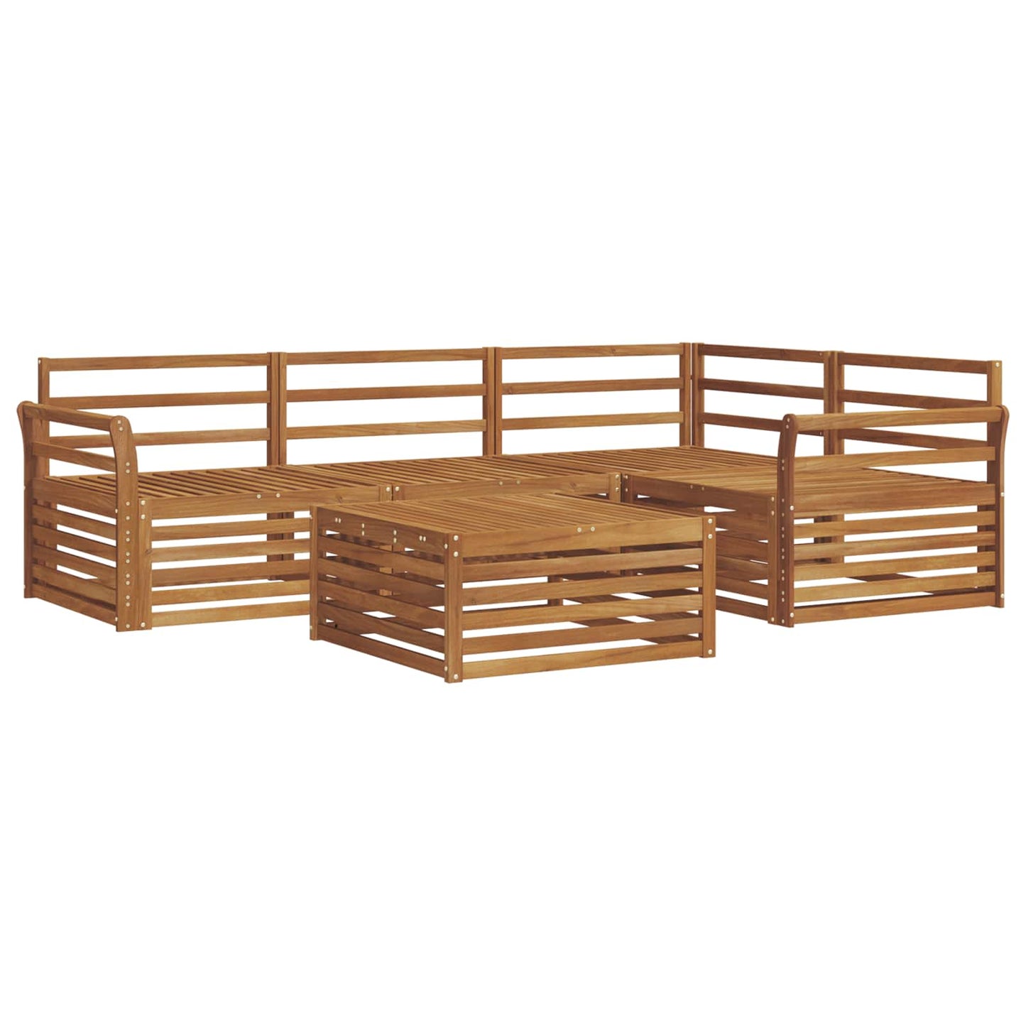 Set di divani da esterno 5 pcs Naturale | homemem39