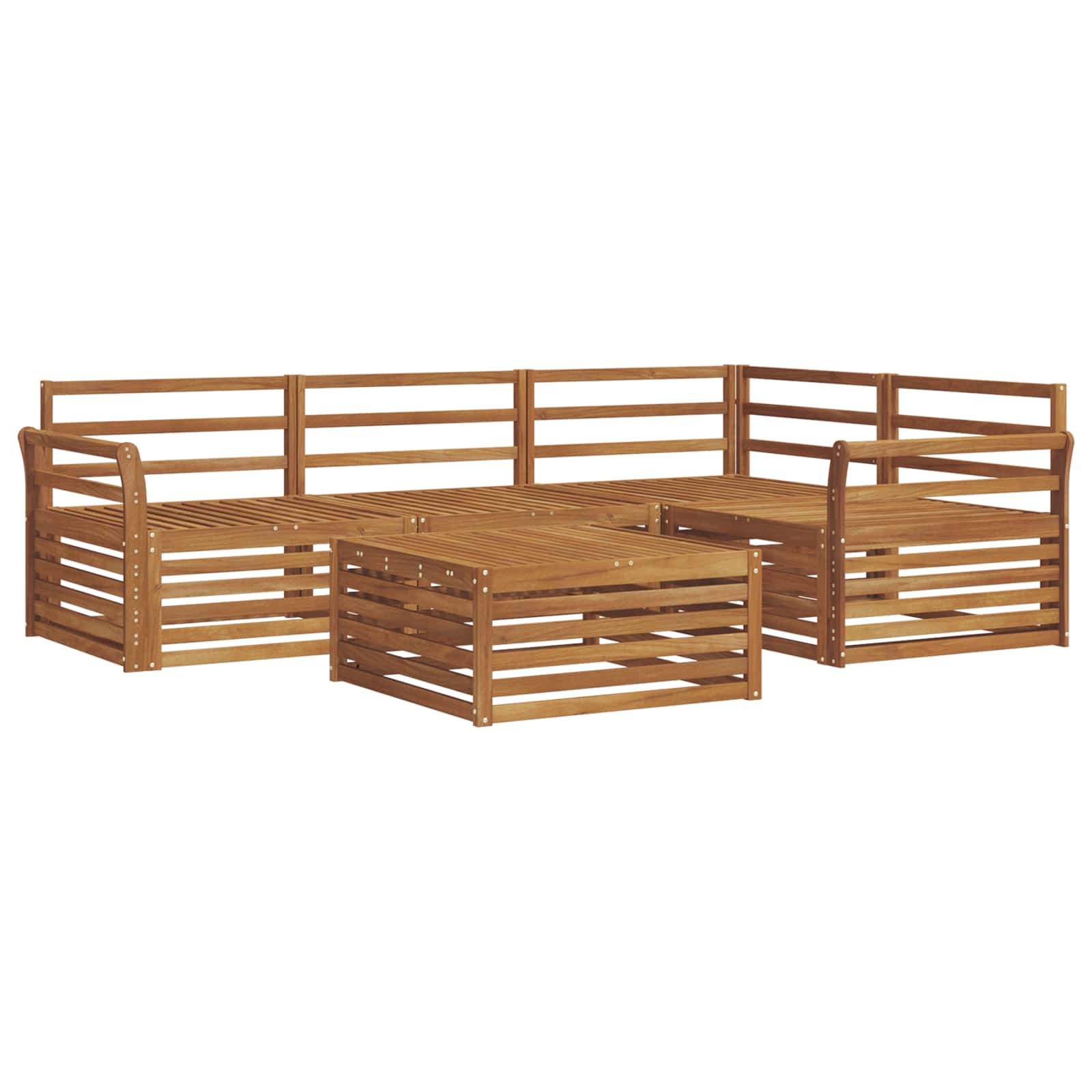 Set di divani da esterno 5 pcs Naturale | homemem39