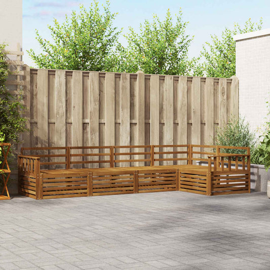 Set di divani da esterno 5 pcs Naturale | homemem39