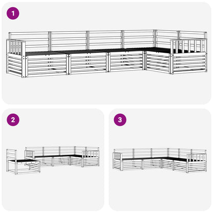 Set di divani da esterno 5 pcs Naturale | homemem39