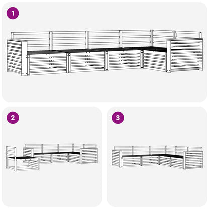 Set di divani da esterno 5 pcs Naturale | homemem39
