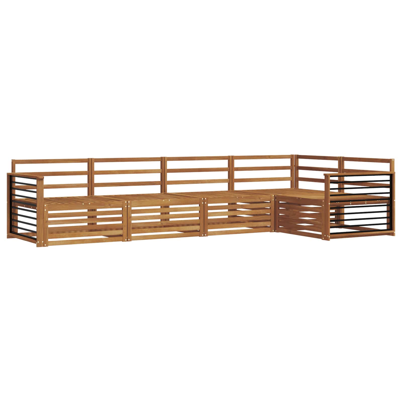 Set di divani da esterno 5 pcs Naturale | homemem39