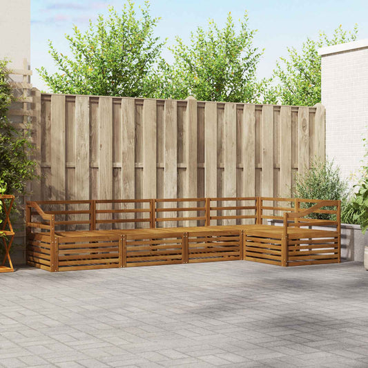 Set di divani da esterno 5 pcs Naturale | homemem39
