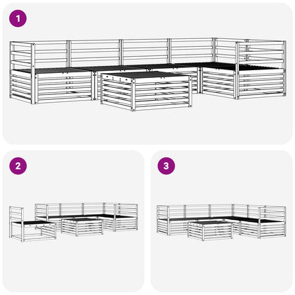 Set di divani da esterno 6 pcs Naturale | homemem39