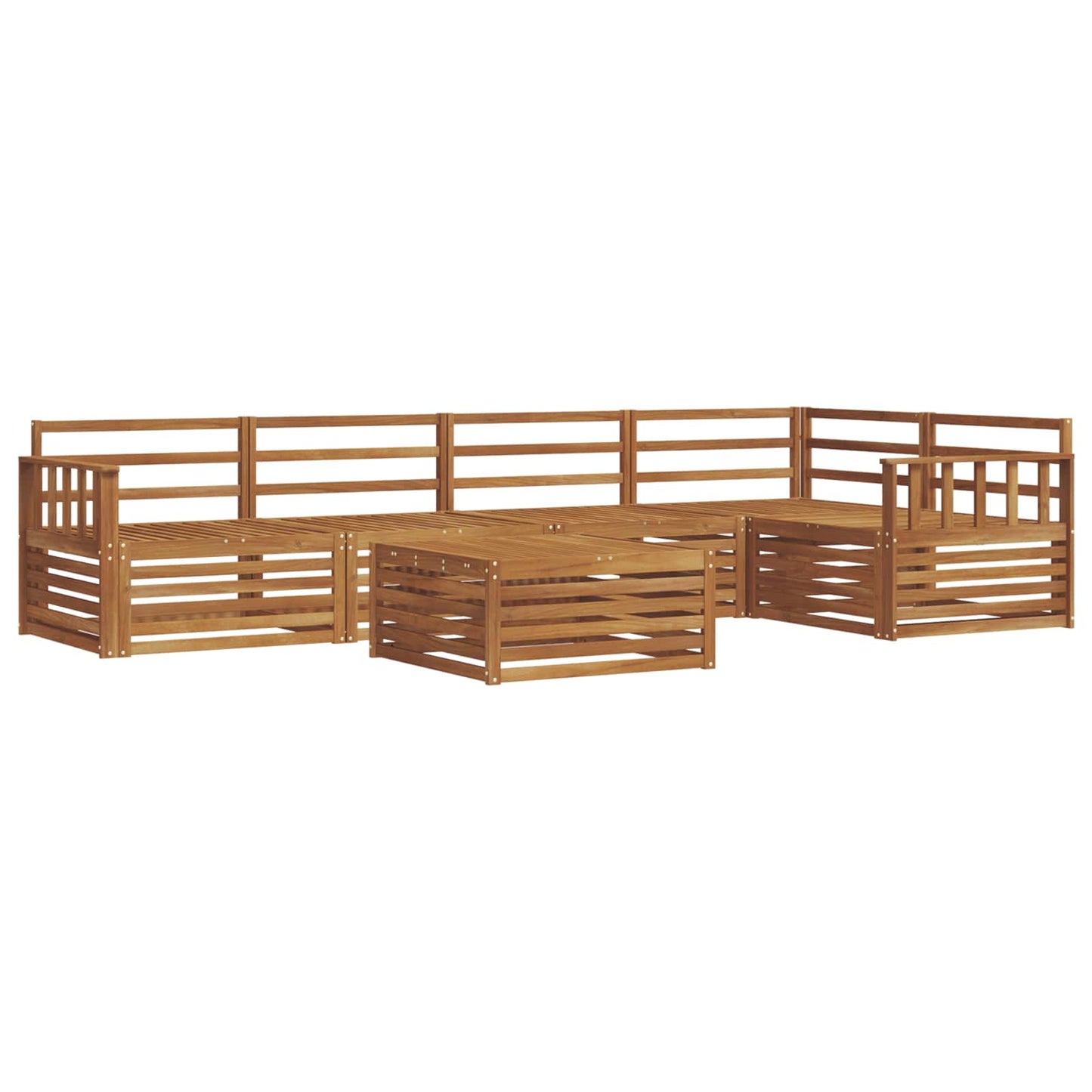 Set di divani da esterno 6 pcs Naturale