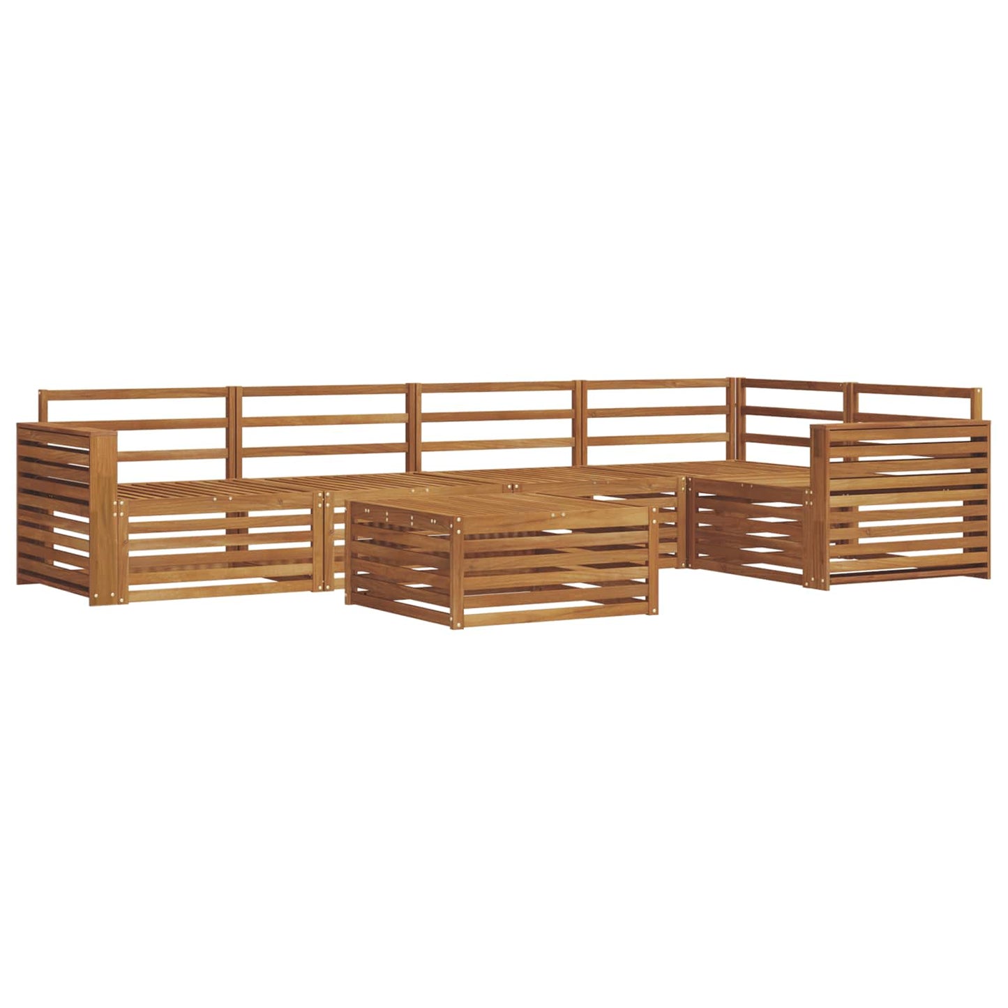 Set di divani da esterno 6 pcs Naturale | homemem39