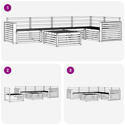 Set di divani da esterno 6 pcs Naturale | homemem39
