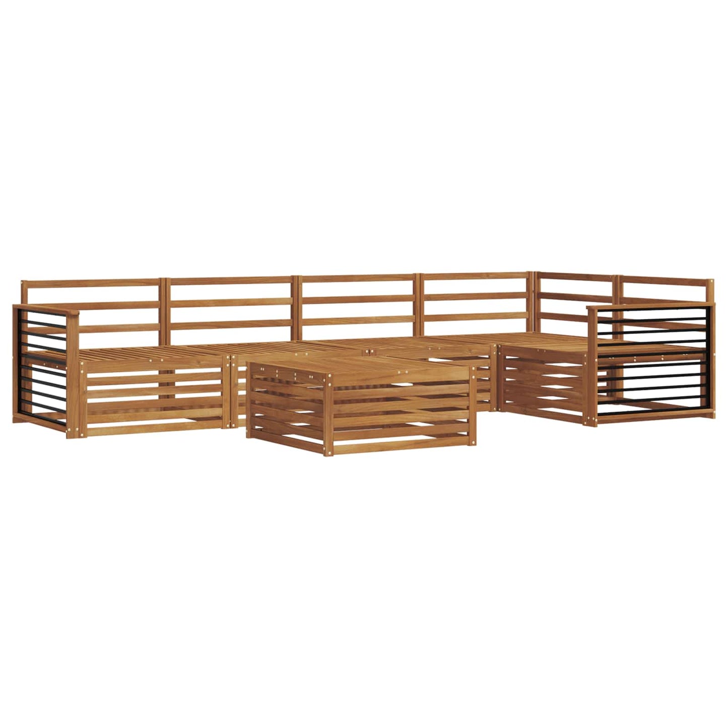 Set di divani da esterno 6 pcs Naturale | homemem39