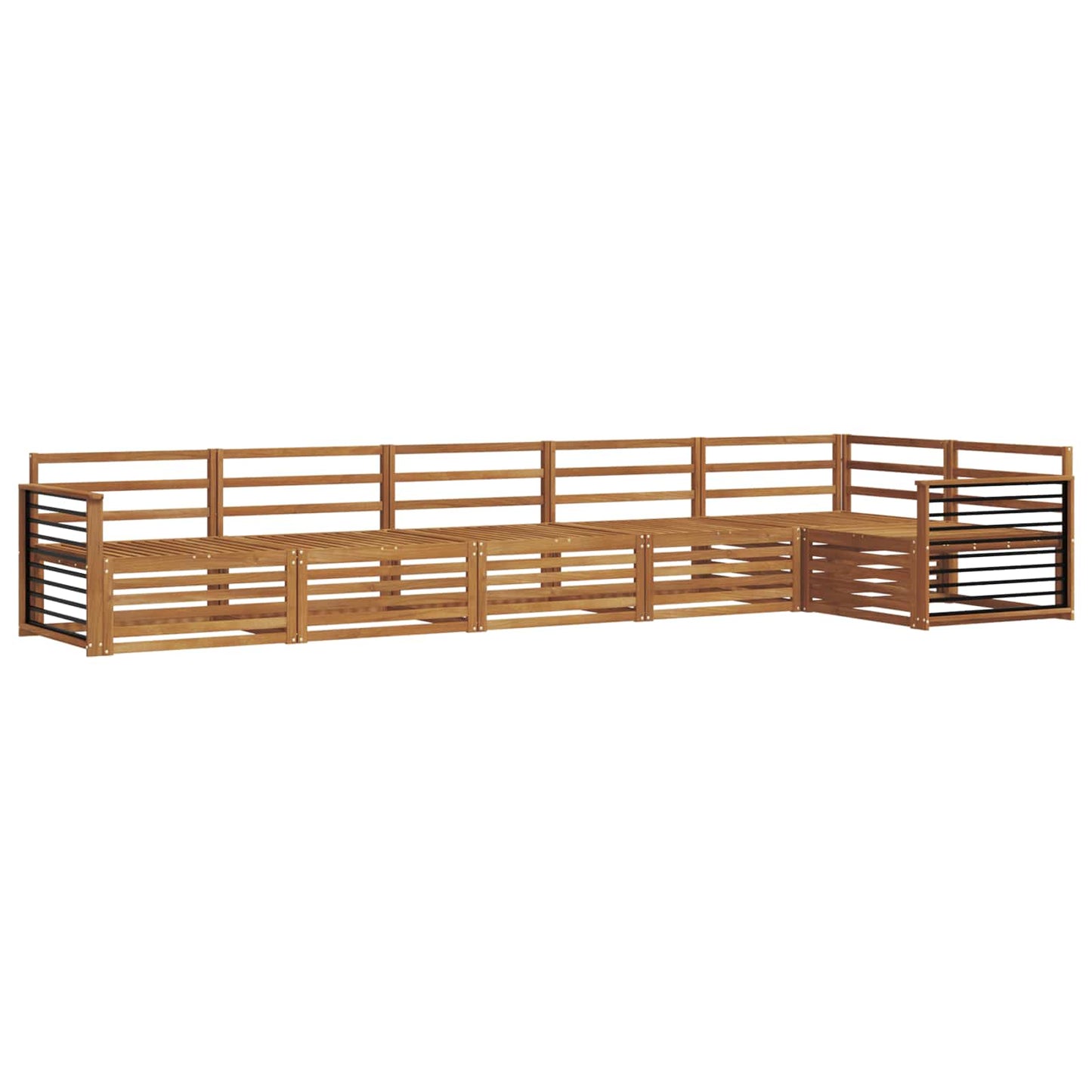 Set di divani da esterno 6 pcs Naturale | homemem39