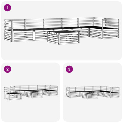 Set di divani da esterno 7 pcs Naturale | homemem39