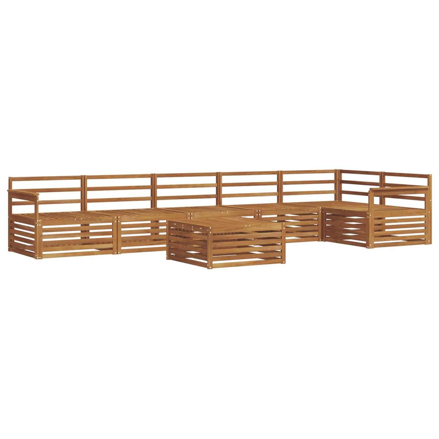 Set di divani da esterno 7 pcs Naturale | homemem39