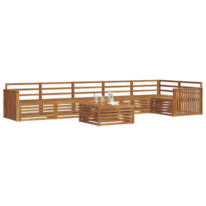 Set di divani da esterno 7 pcs Naturale | homemem39