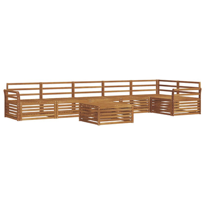 Set di divani da esterno 7 pcs Naturale