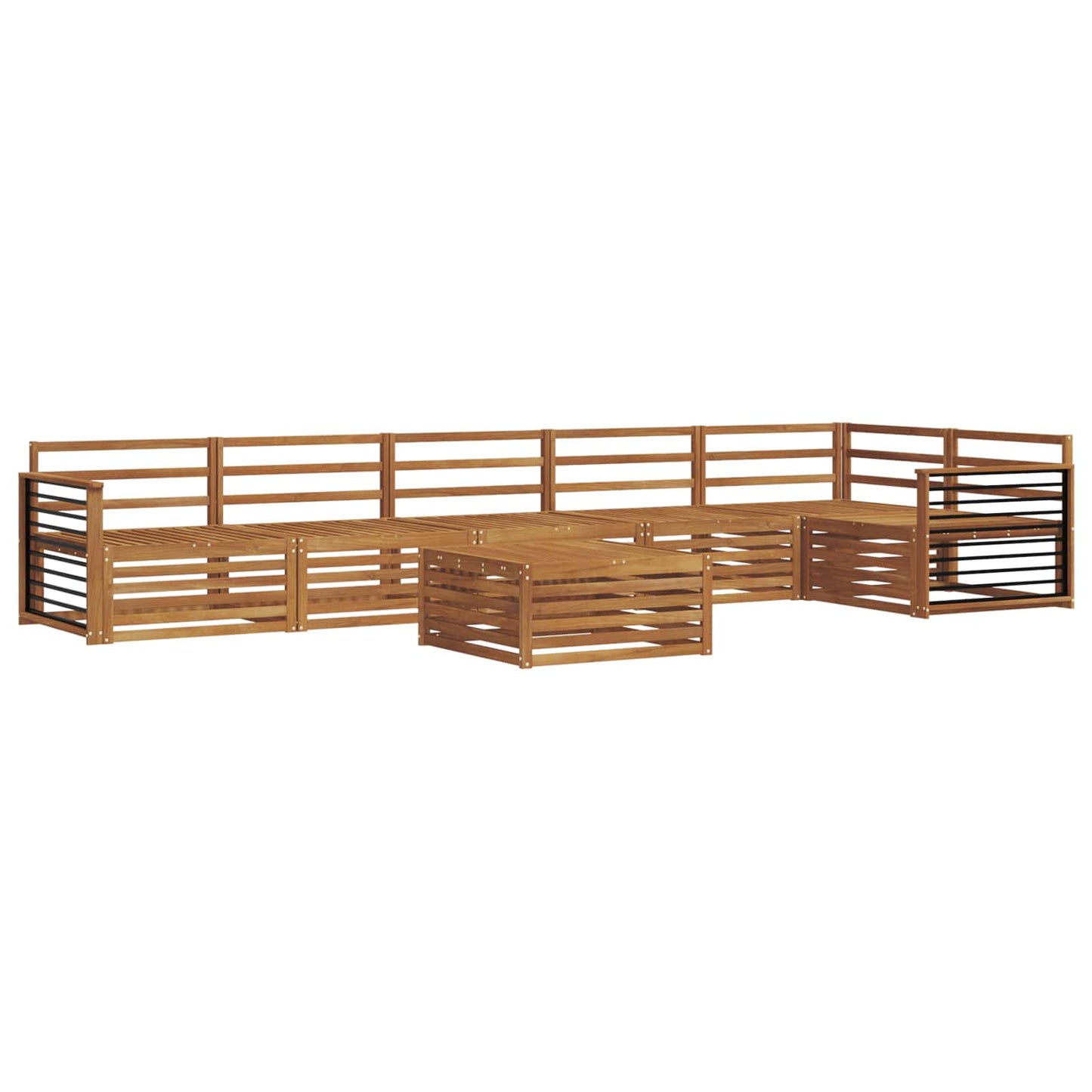 Set di divani da esterno 7 pcs Naturale | homemem39