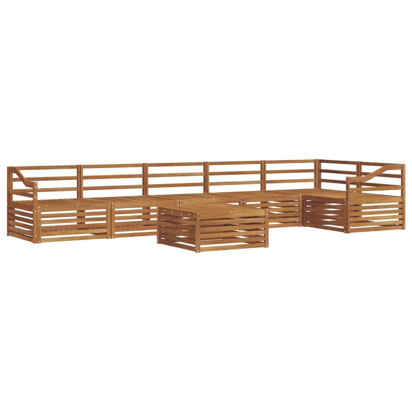 Set di divani da esterno 7 pcs Naturale | homemem39