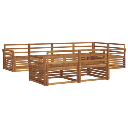 Set di divani da esterno 7 pcs Naturale