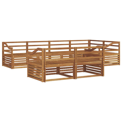 Set di divani da esterno 7 pcs Naturale