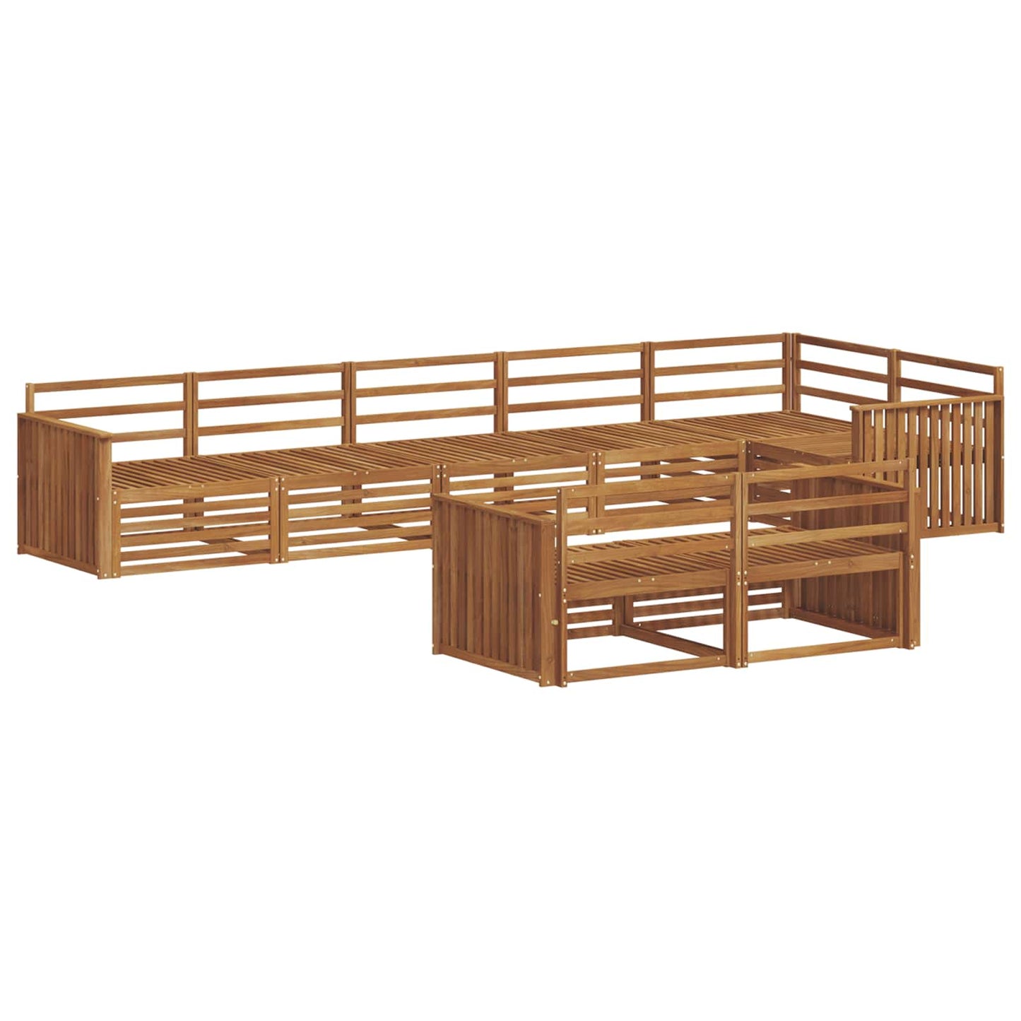 Set di divani da esterno 8 pcs Naturale | homemem39