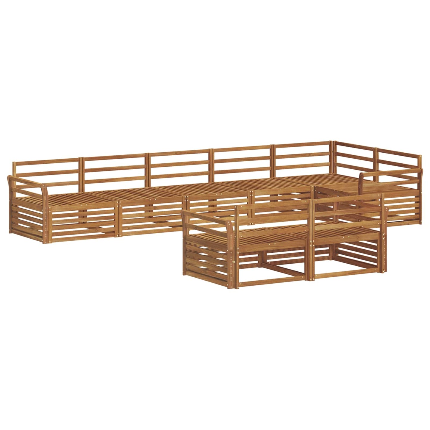Set di divani da esterno 8 pcs Naturale | homemem39