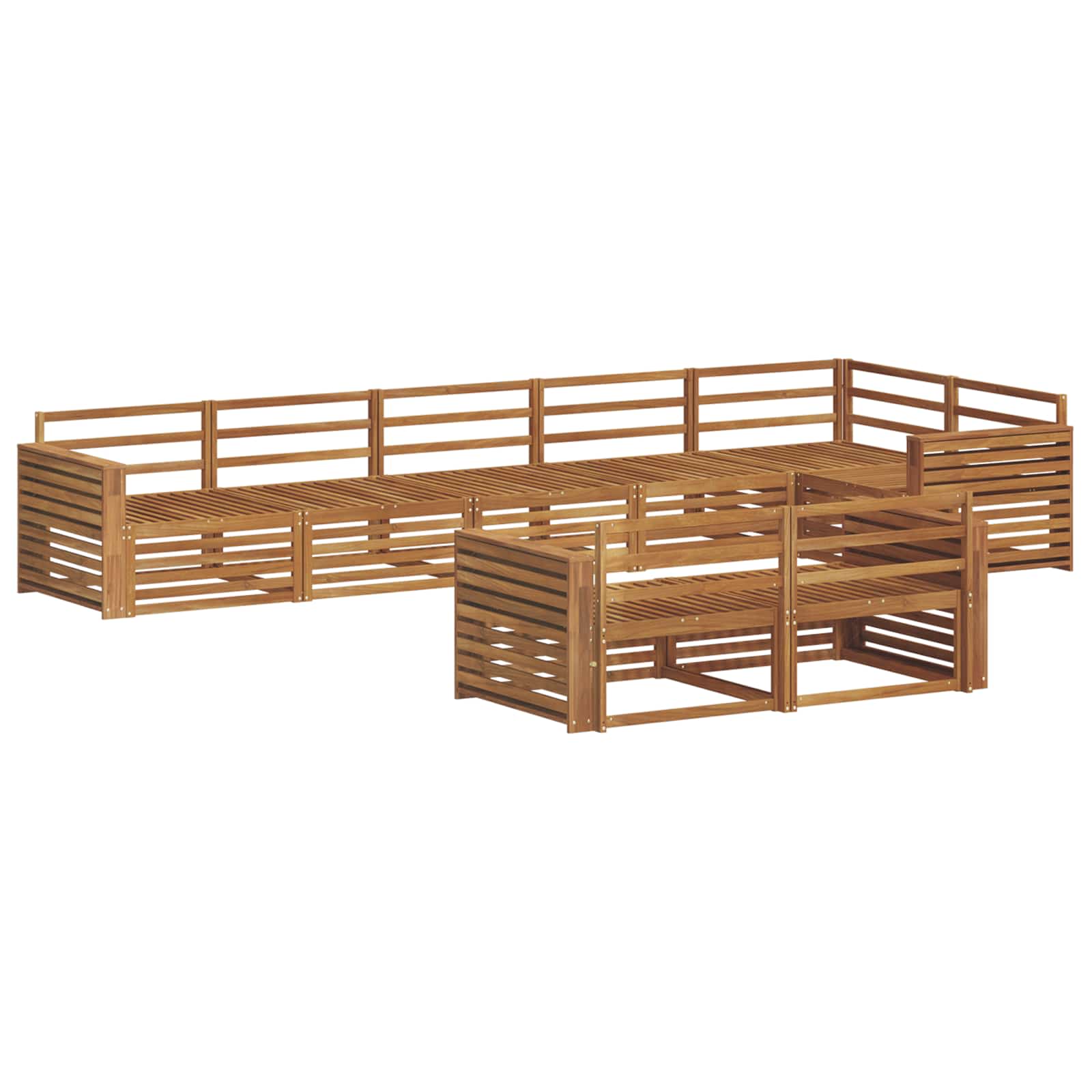 Set di divani da esterno 8 pcs Naturale | homemem39