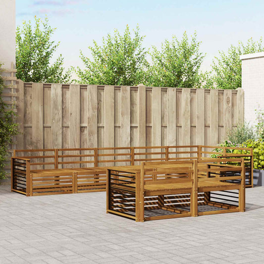 Set di divani da esterno 8 pcs Naturale | homemem39