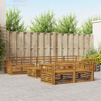 Set di divani da esterno 9 pcs Naturale | homemem39