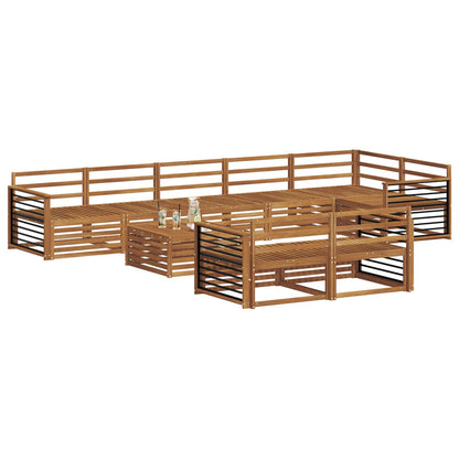 Set di divani da esterno 9 pcs Naturale | homemem39