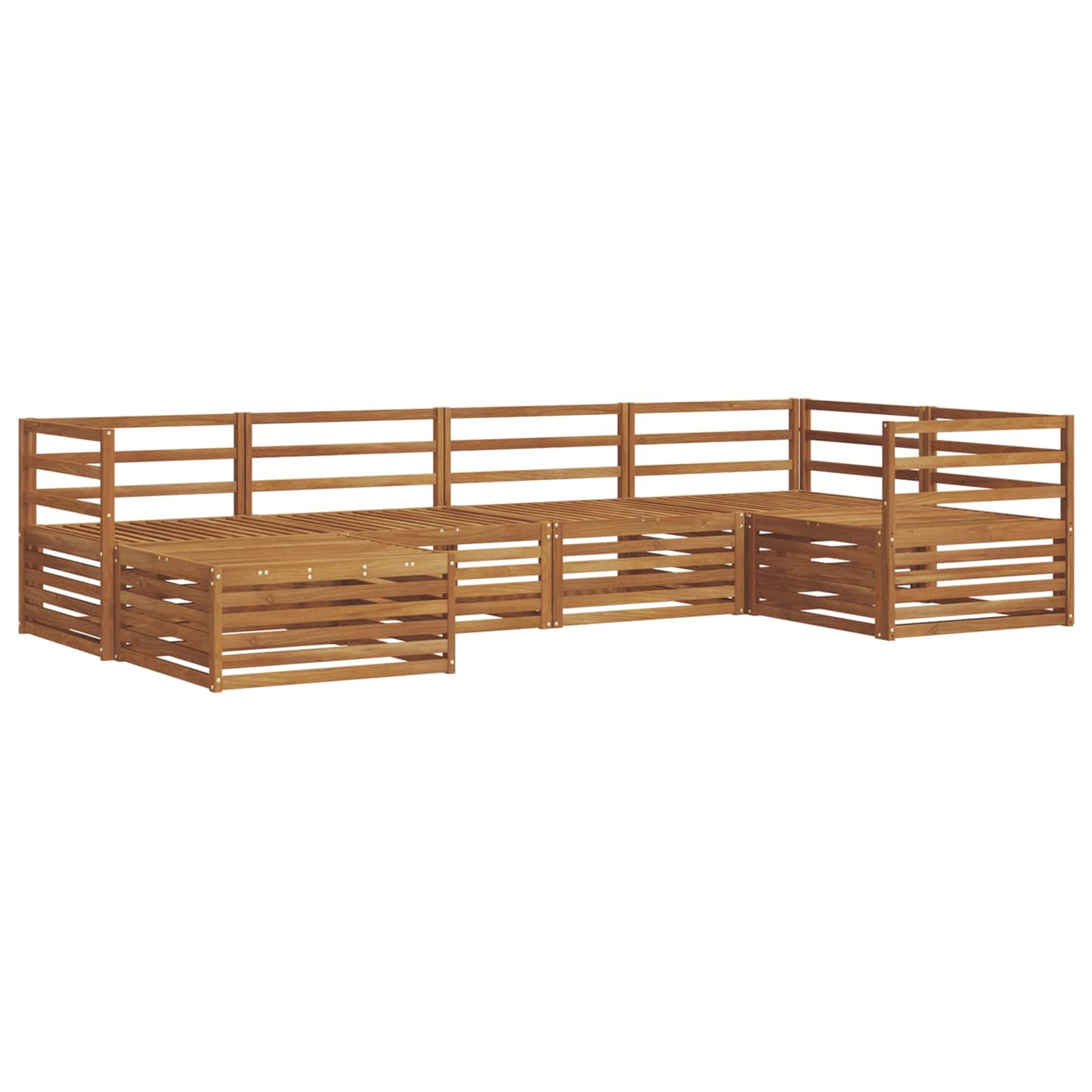 Set di divani da esterno 6 pcs Naturale