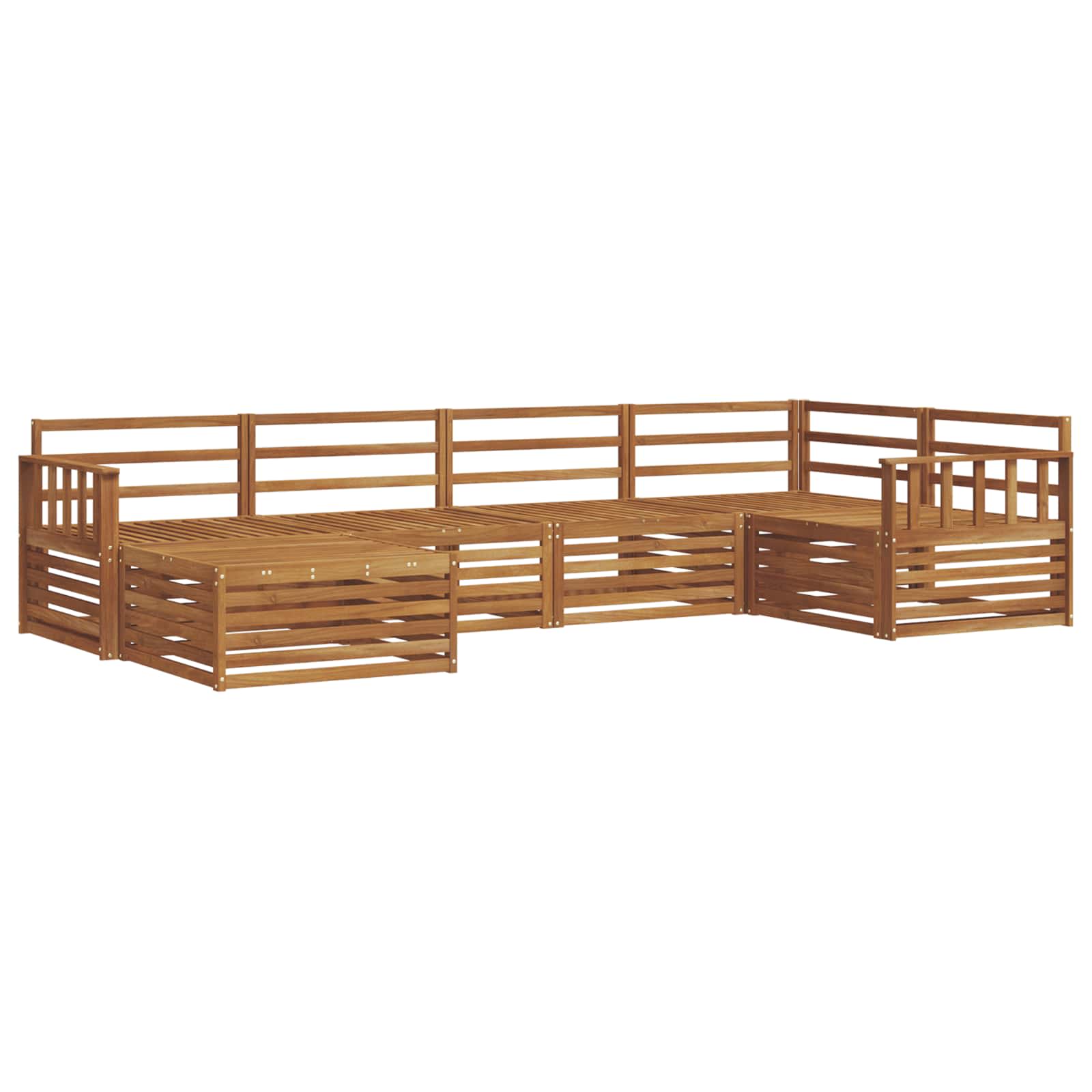 Set di divani da esterno 6 pcs Naturale | homemem39