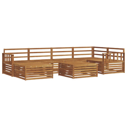 Set di divani da esterno 7 pcs Naturale