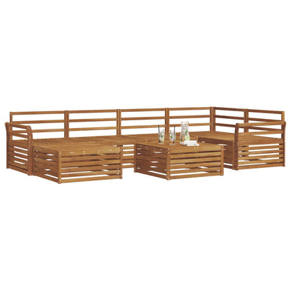 Set di divani da esterno 7 pcs Naturale | homemem39