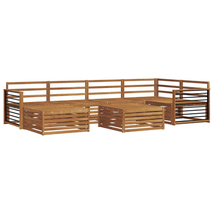 Set di divani da esterno 7 pcs Naturale | homemem39