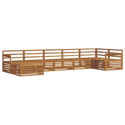 Set di divani da esterno 7 pcs Naturale