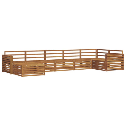 Set di divani da esterno 7 pcs Naturale