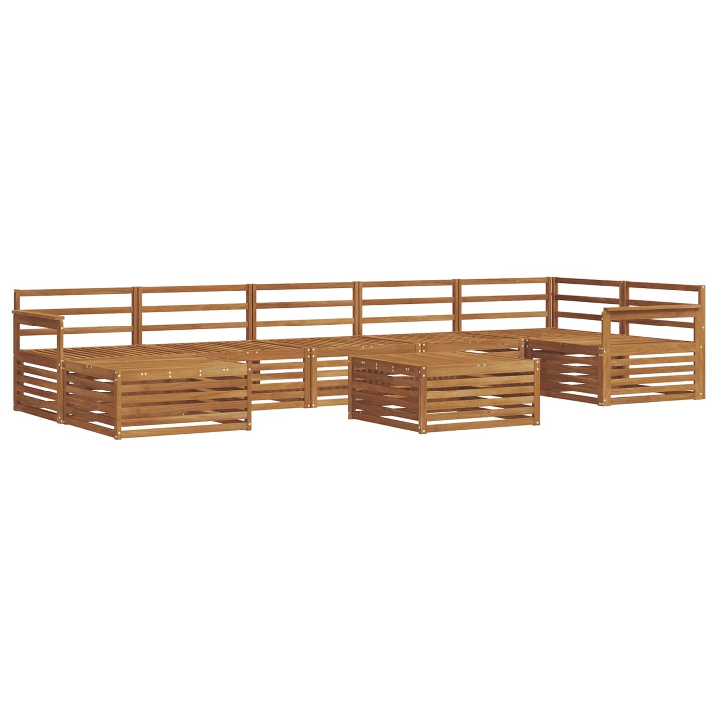 Set di divani da esterno 8 pcs Naturale | homemem39