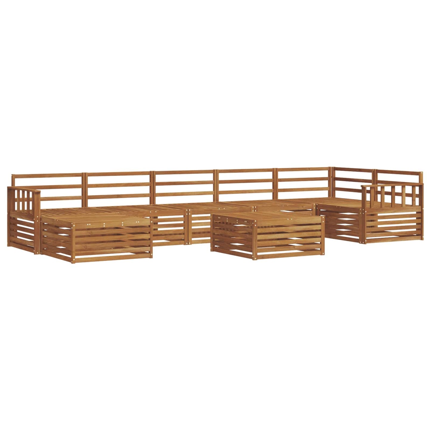 Set di divani da esterno 8 pcs Naturale | homemem39