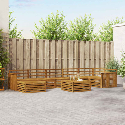 Set di divani da esterno 8 pcs Naturale