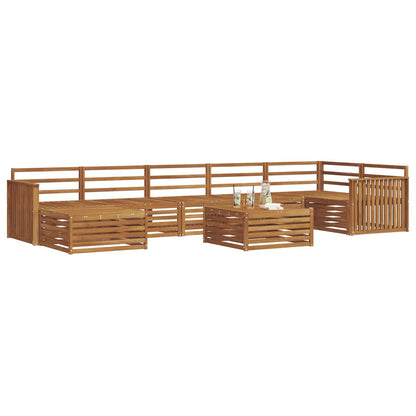 Set di divani da esterno 8 pcs Naturale