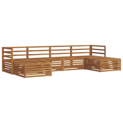 Set divani 6 pcs Naturale Legno di Acacia Massello | homemem39