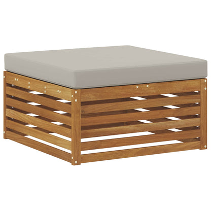 Set divani con cuscino 6 pcs Grigio Naturale e Chiaro | homemem39