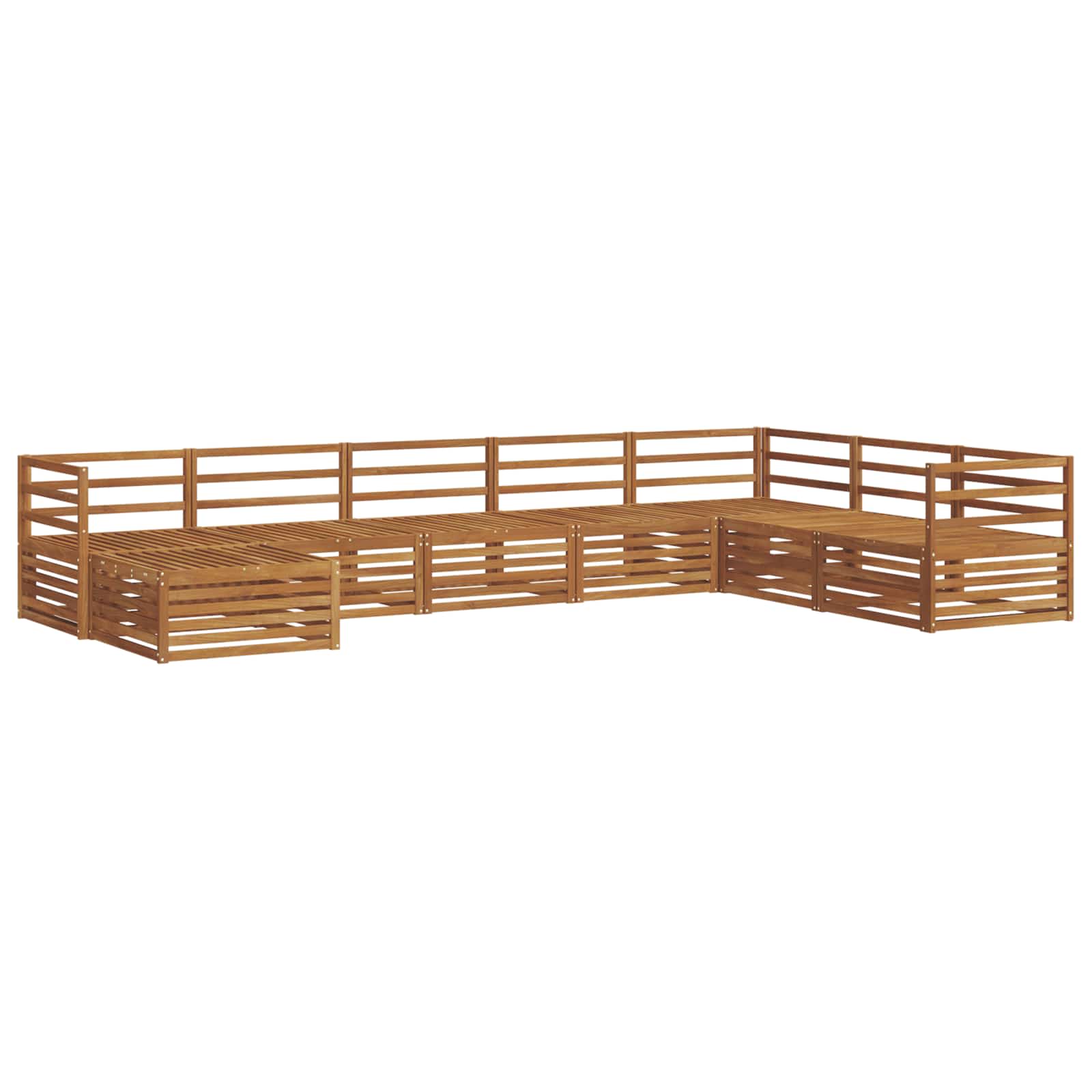 Set di divani da esterno 8 pcs Naturale | homemem39