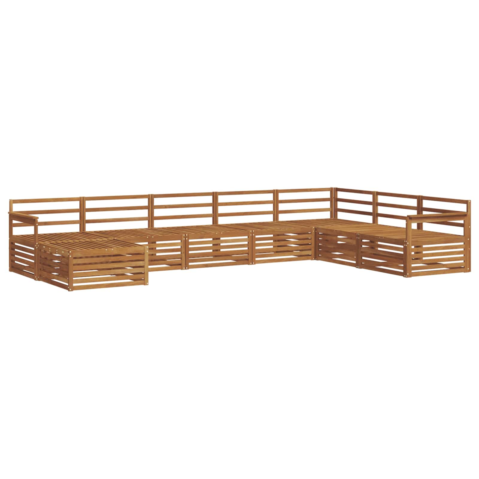 Set di divani da esterno 8 pcs Naturale | homemem39