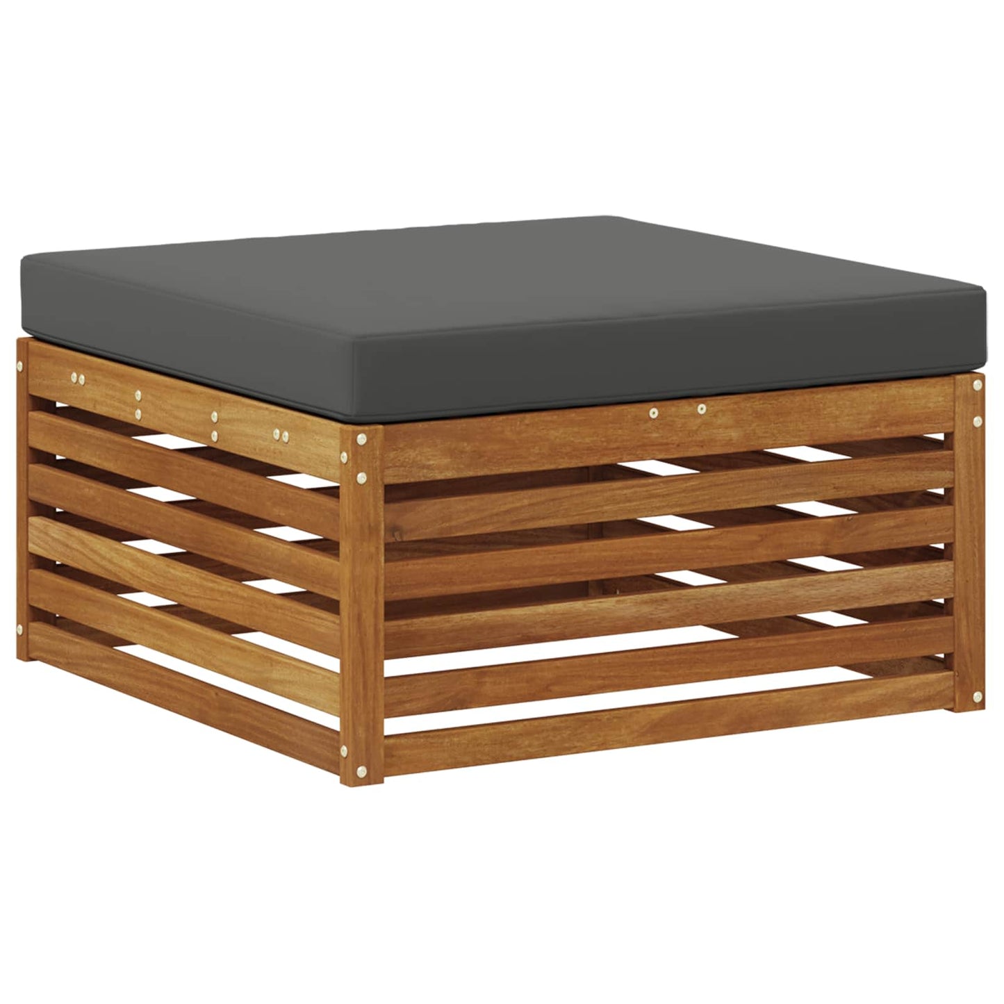 Set di divani da esterno con cuscino 9 pcs Naturale e Antracite | homemem39