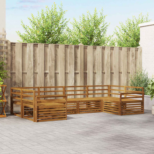 Set di divani da esterno 6 pcs Naturale | homemem39