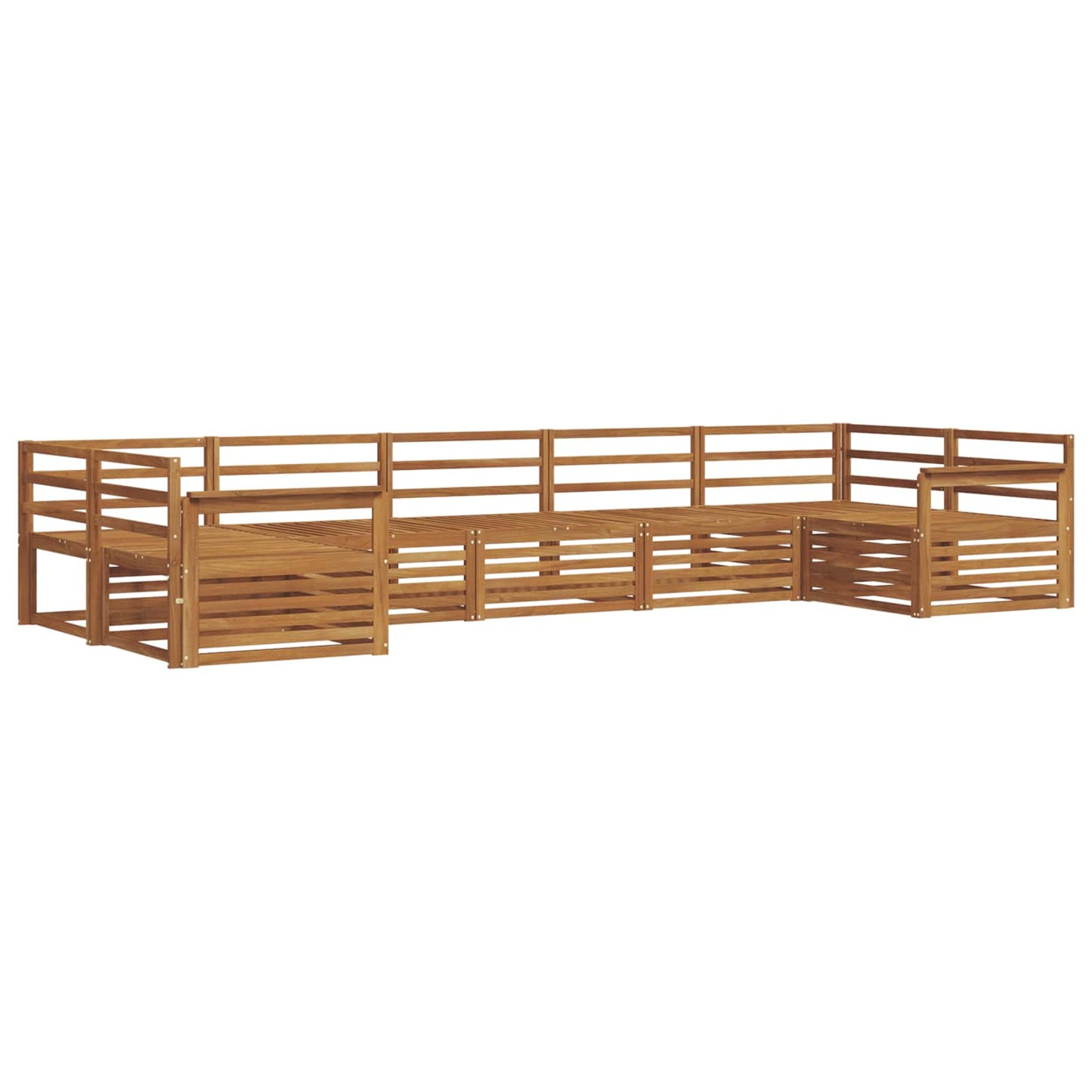 Set di divani da esterno 7 pcs Naturale