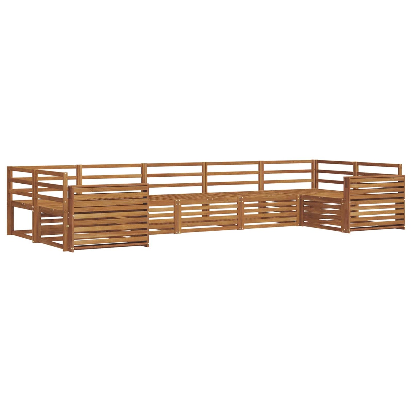 Set di divani da esterno 7 pcs Naturale | homemem39