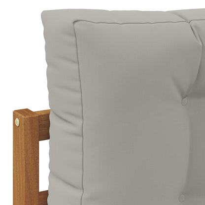 Set di divani da esterno 7 pcs Grigio Naturale e Chiaro | homemem39