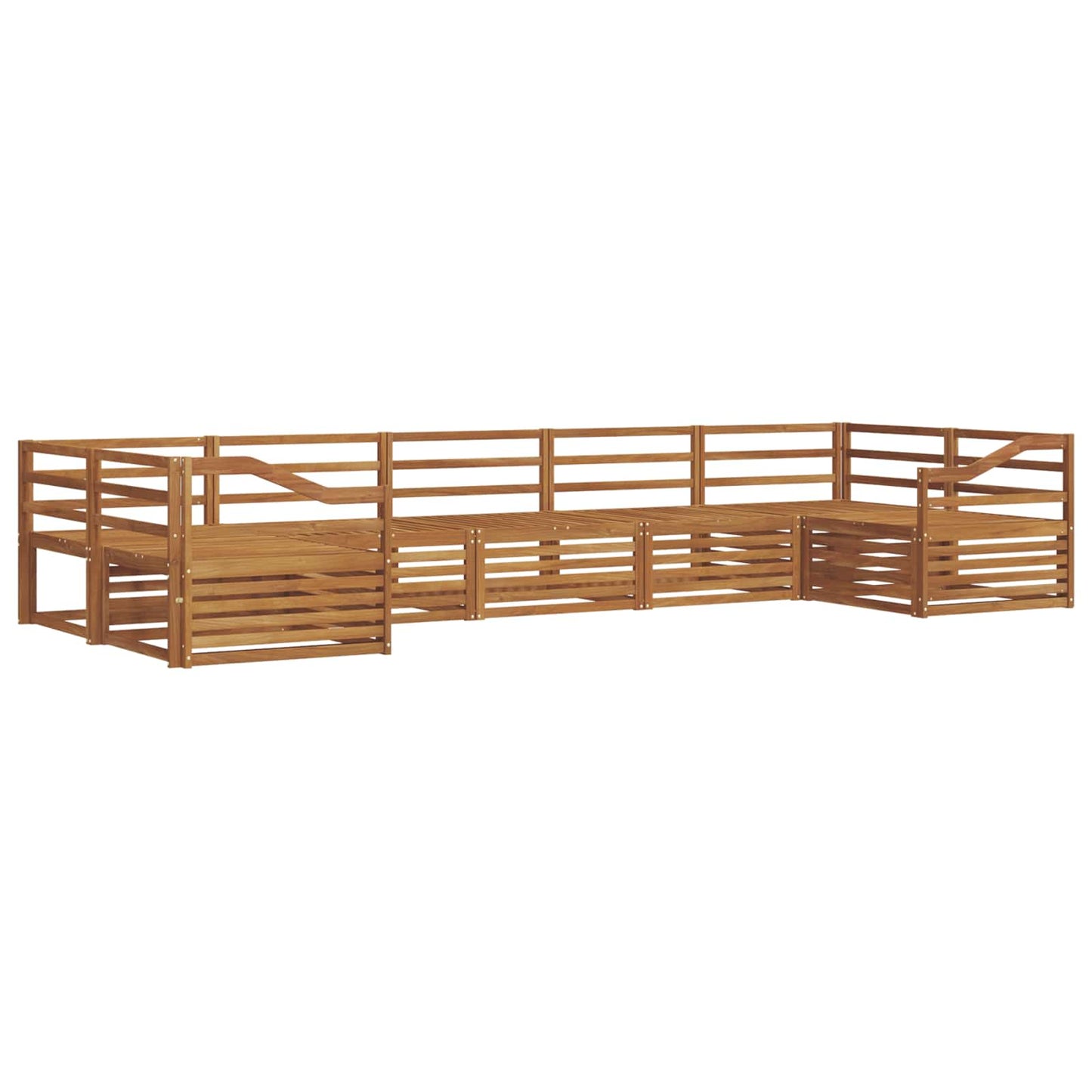 Set di divani da esterno 7 pcs Naturale | homemem39